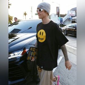 Drew House•Mascot SS Tee – Black Smiley Logo – Men’s Large – SOLD OUT